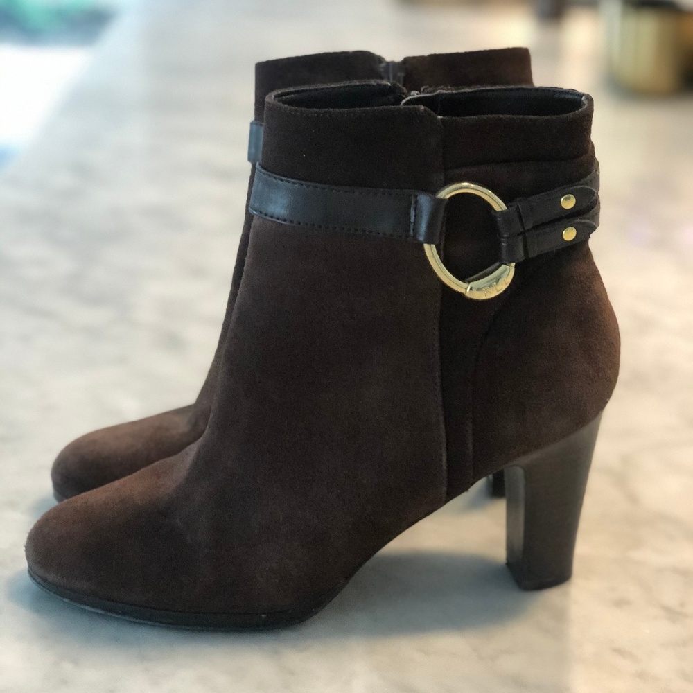 :: RL Suede Brown Booties ::